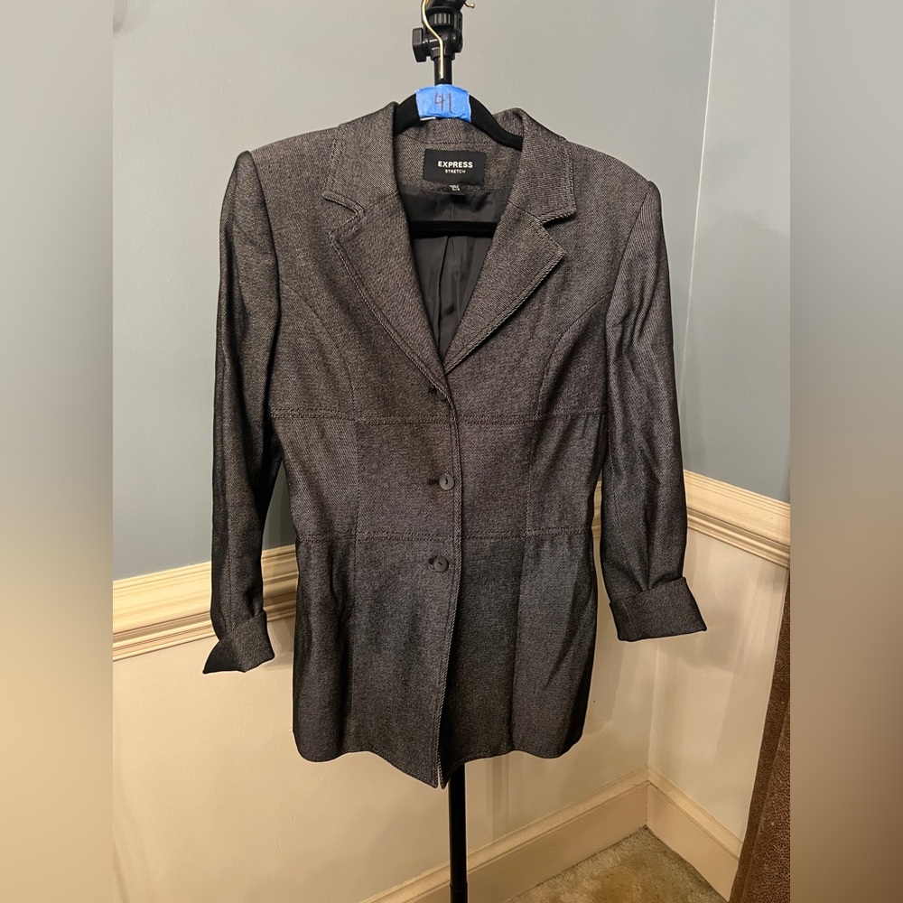 Express Women's‎ Charcoal Blazer